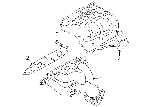 1999 Chevy Tracker Exhaust Manifold Diagram 1 - Thumbnail