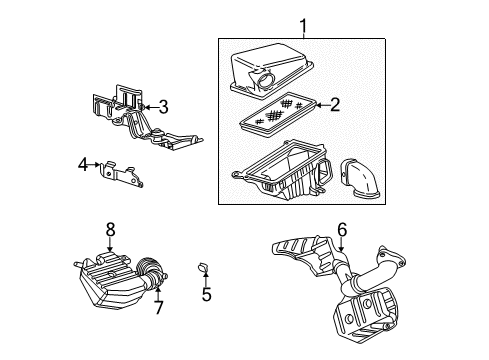 2003 Pontiac Grand Am Air Intake Diagram 1 - Thumbnail