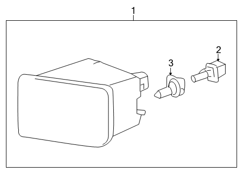 2004 Cadillac XLR Lamp Assembly, Front Fog Diagram for 10347355