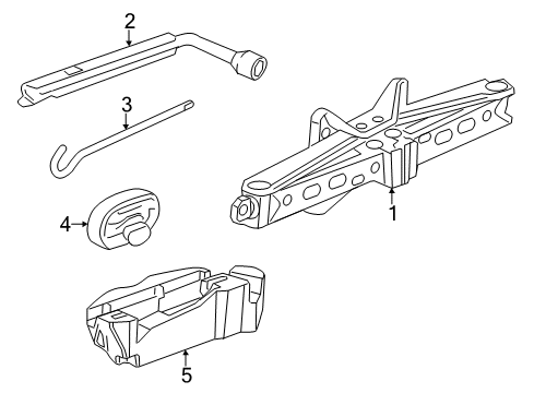 2012 Chevy Camaro Jack & Components Diagram