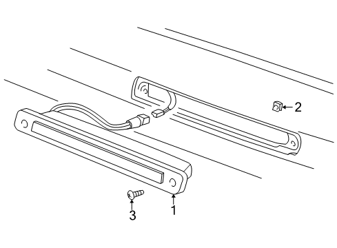 2005 Buick Terraza High Mount Lamps Diagram