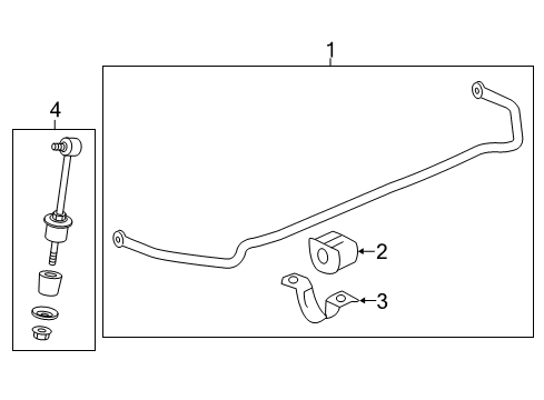 2014 Buick Regal Rear Suspension, Control Arm Diagram 1 - Thumbnail