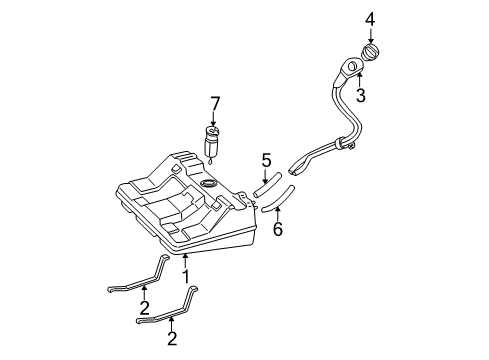 2001 Buick Century Fuel System Components Diagram