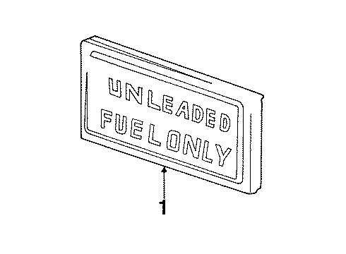 1990 Chevy Lumina Label, Jack Usage Diagram for 10165653