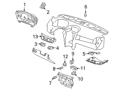 2008 Cadillac SRX Traction Control Components, Brakes Diagram