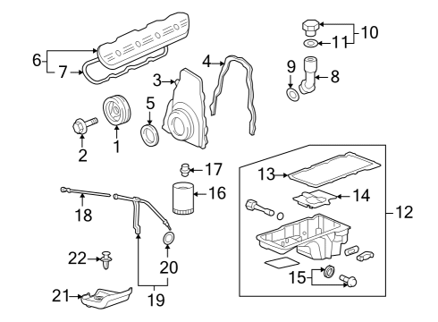 2010 Hummer H3T Deflector,Oil Filter Drain Diagram for 15164788