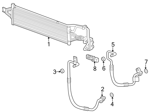 2024 Buick Encore GX Trans Oil Cooler Diagram 1 - Thumbnail