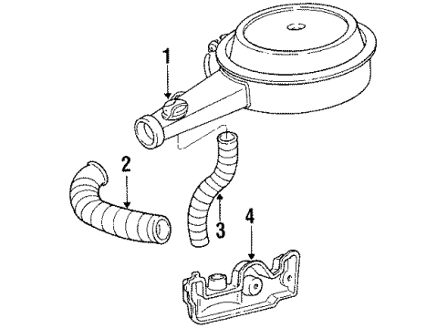 1984 Buick Regal Air Inlet, Engine Parts, Engine Diagram 2 - Thumbnail