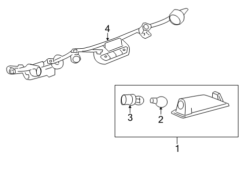 2012 Cadillac CTS License Lamps Diagram