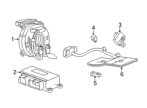 2018 Chevy Corvette Air Bag Components Diagram 2 - Thumbnail