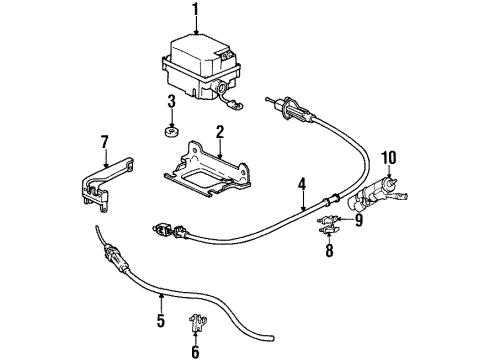 1997 Buick LeSabre Cruise Control System, Electrical Diagram