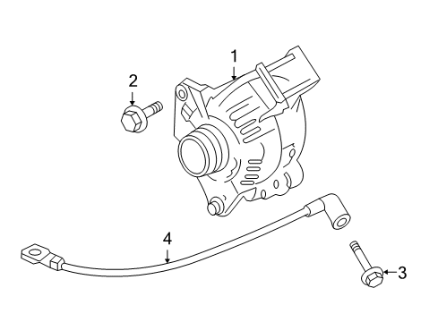 2010 Cadillac DTS Generator Asm Diagram for 84009366