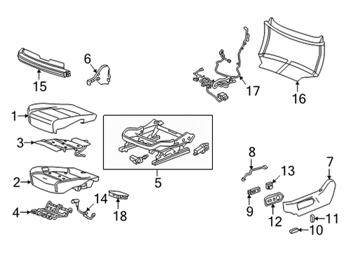 2022 Cadillac Escalade ESV Lumbar Control Seats Diagram 1 - Thumbnail