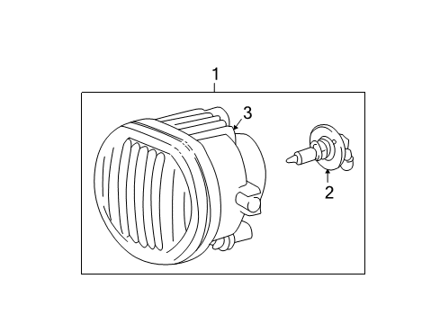 2005 Pontiac Vibe Bulbs Diagram 1 - Thumbnail