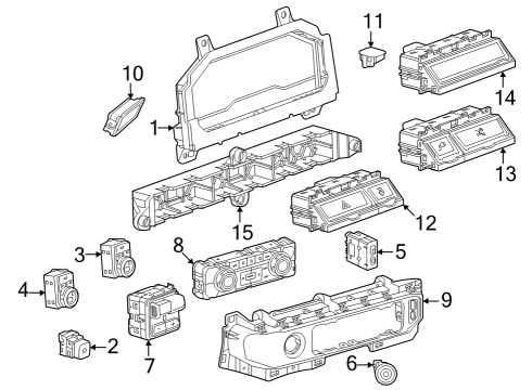 2023 GMC Sierra 1500 SWITCH ASM-HDLP Diagram for 84735610