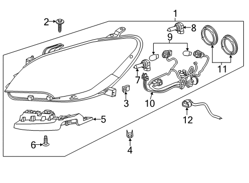 2013 Buick Encore Bulbs Diagram 2 - Thumbnail