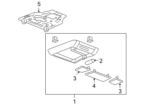 2010 Chevy Silverado 1500 Overhead Console Diagram 5 - Thumbnail