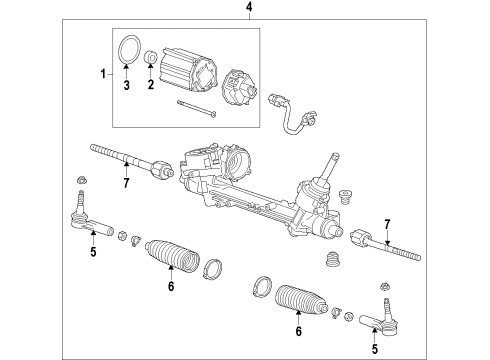 2014 Buick Regal Steering Column & Wheel, Steering Gear & Linkage Diagram 4 - Thumbnail