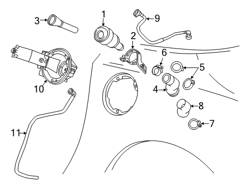 2014 Chevy Corvette Fuel System Components Diagram 1 - Thumbnail