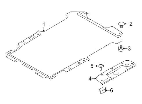 2017 Chevy City Express Interior Trim - Rear Body Diagram