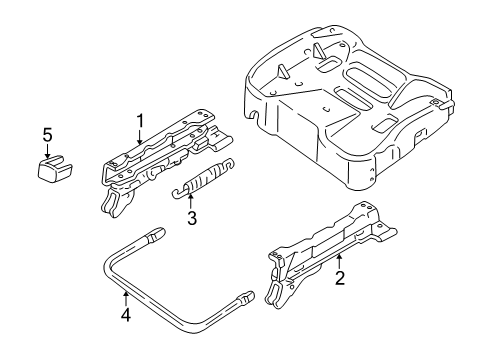 2003 Pontiac Grand Am Tracks & Components Diagram 3 - Thumbnail