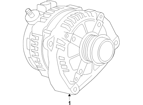 2022 GMC Sierra 1500 Alternator Diagram 1 - Thumbnail