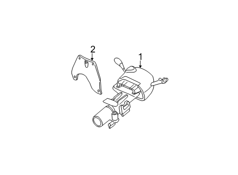 2000 Cadillac DeVille Steering Column, Steering Wheel & Trim Diagram 4 - Thumbnail