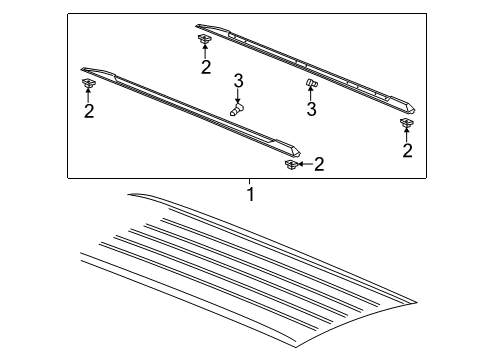 2020 GMC Yukon XL Luggage Carrier Diagram