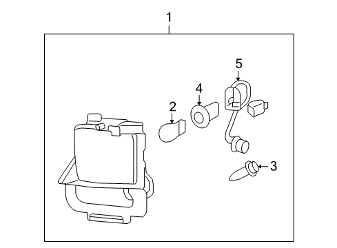 2008 Cadillac STS Bulbs Diagram 1 - Thumbnail