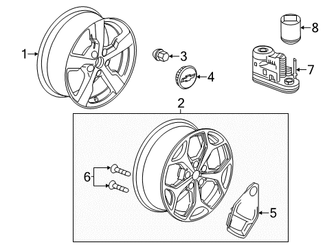 2012 Chevy Volt Bolt/Screw Diagram for 11611419