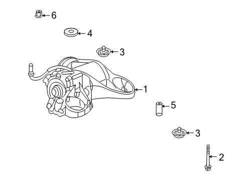 2005 Buick Terraza Axle & Differential - Rear Diagram