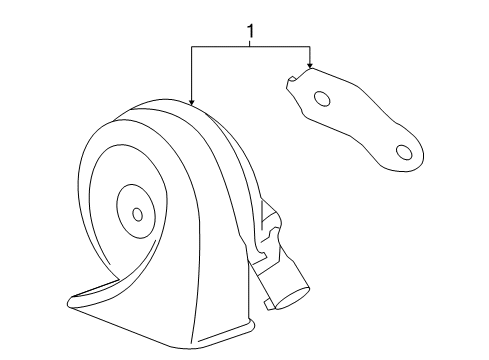 2009 Saturn Vue Horn Diagram 1 - Thumbnail