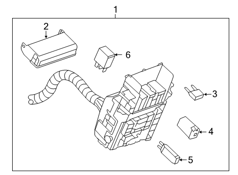 2011 Buick Regal Cover Assembly, Fuse Block Diagram for 20781892