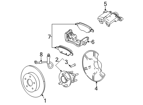 2008 Chevy Uplander Rear Brakes Diagram