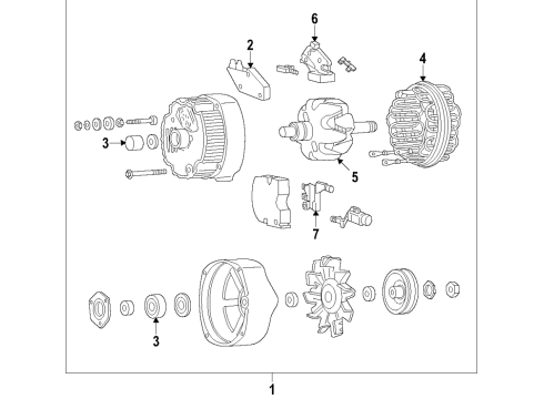 2002 Chevy Express 2500 Alternator Diagram 1 - Thumbnail