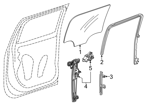 2016 Chevy Silverado 2500 HD Rear Door Diagram 1 - Thumbnail