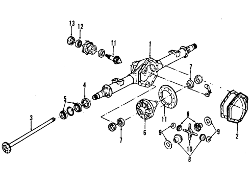 1987 Chevy G30 Gear & Pinion Unit, Hypoid Door Diagram for 15594112