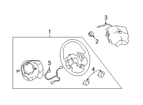 2007 Buick Rendezvous Wiring Harness Assembly, Wheel Steering Diagram for 16826102