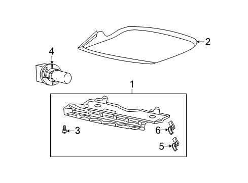 2007 Saturn Ion High Mount Lamps Diagram