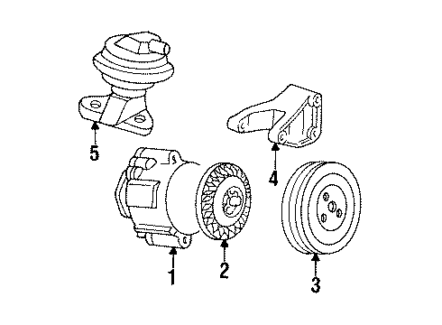 1993 GMC Sonoma Pump Assembly, Air Injection Diagram for 26001405