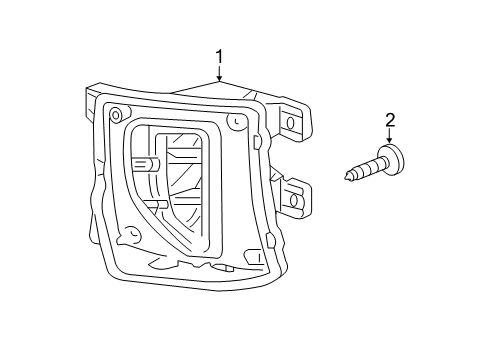 2019 Chevy Silverado 1500 Front Lamps - Fog Lamps Diagram 2 - Thumbnail