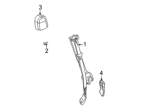 2006 Chevy Avalanche 2500 Front Seat Belts Diagram 1 - Thumbnail