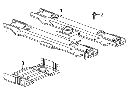 2024 GMC Sierra 2500 HD Trailer Hitch Components Diagram 1 - Thumbnail