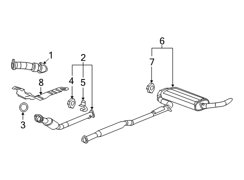 2006 Chevy Equinox Exhaust Components Diagram