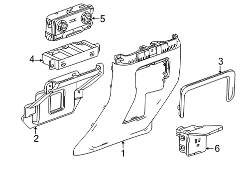 2023 Chevy Tahoe Center Console Diagram 5 - Thumbnail