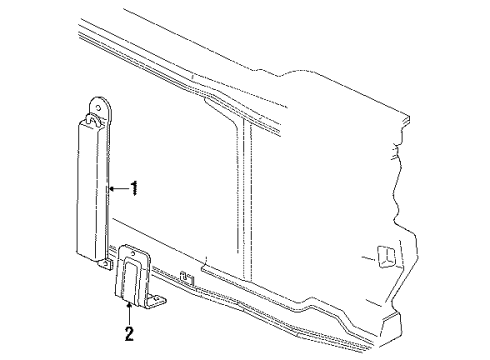 1988 Chevy K1500 Cooler Assembly, P/S Fluid Diagram for 26006160