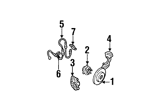 1987 Cadillac Fleetwood Front Brakes Diagram