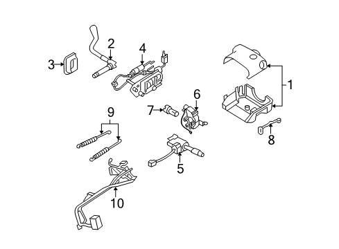 2006 Chevy Uplander Gear Shift Control - AT Diagram