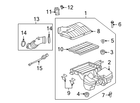 2009 Saturn Sky Air Intake Diagram 1 - Thumbnail