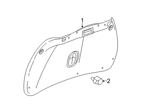 2014 Chevy Camaro Interior Trim - Trunk Lid Diagram 1 - Thumbnail